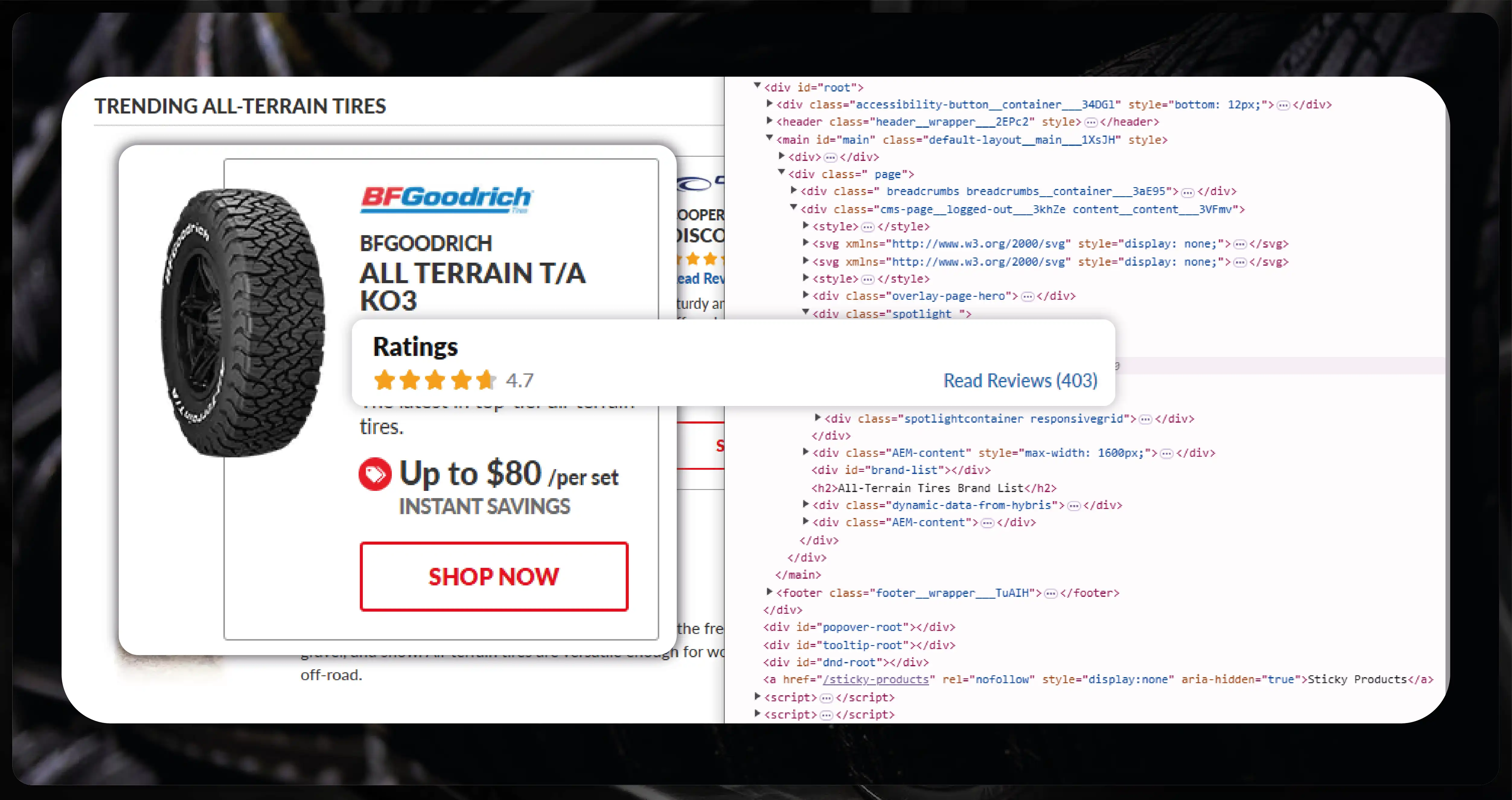 Challenges in Collecting Car Tire Pricing Data